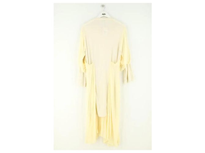 Vestido de viscosa amarillo Acne Studios - vista 3