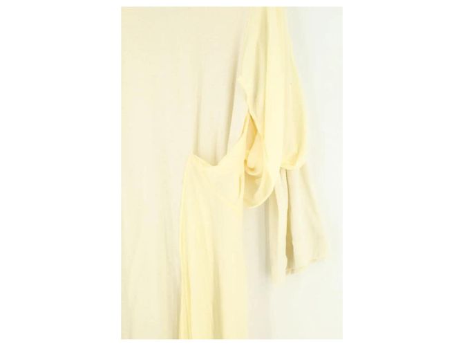 Vestido de viscosa amarillo Acne Studios - vista 4