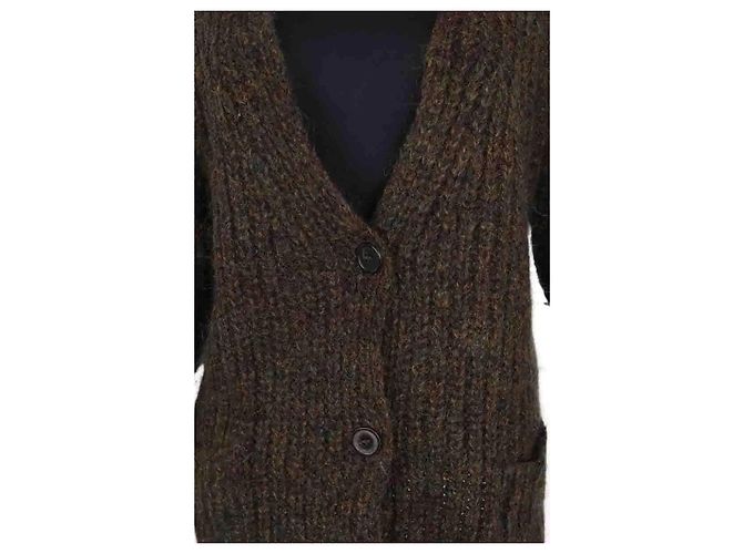 Isabel Marant Strickjacke aus Wolle braun - Ansicht 2