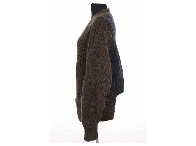 Isabel Marant Strickjacke aus Wolle braun - Ansicht 3