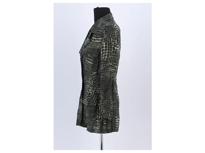 Georges Rech Grüne Seidenjacke - Ansicht 3