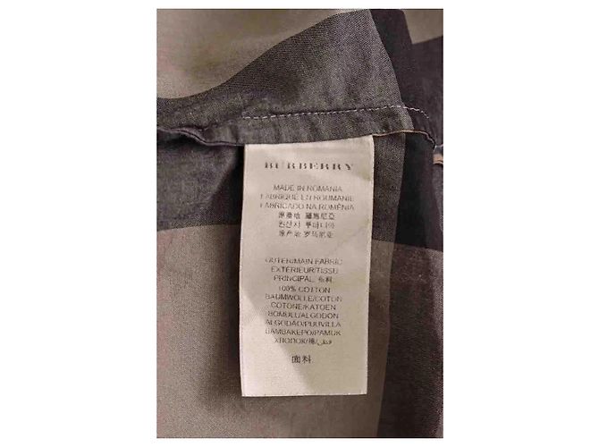 Camicia Burberry marrone in cotone XS - vista 6
