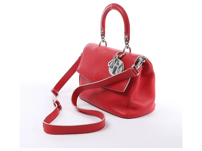 Borsa a 2 vie Be Dior in pelle piccola, rosso Blu - vista 2