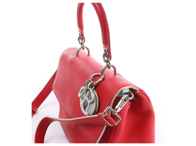 Borsa a 2 vie Be Dior in pelle piccola, rosso Blu - vista 3