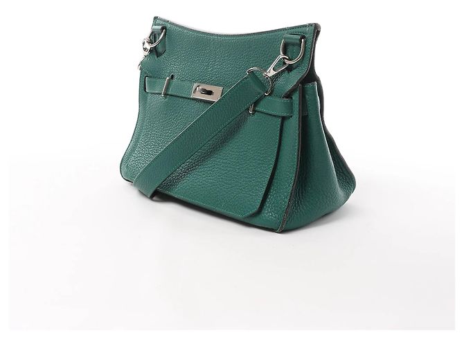 Hermès Borsa a tracolla Hermes Jypsiere 28 Taurillon Clémence Verde Q 2013 - vista 2