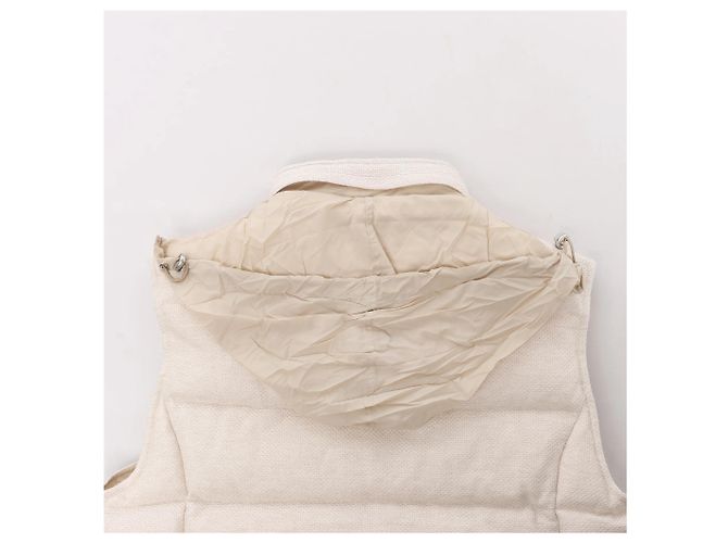 Autre Marque Chaleco de lino y algodón Eleventy en Beige, Talla 50 IT - vista 11