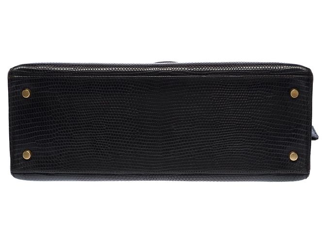 Hermès Borsa HERMES Kelly 32 in Pelle Esotica Nera - 103466 Nero - vista 11