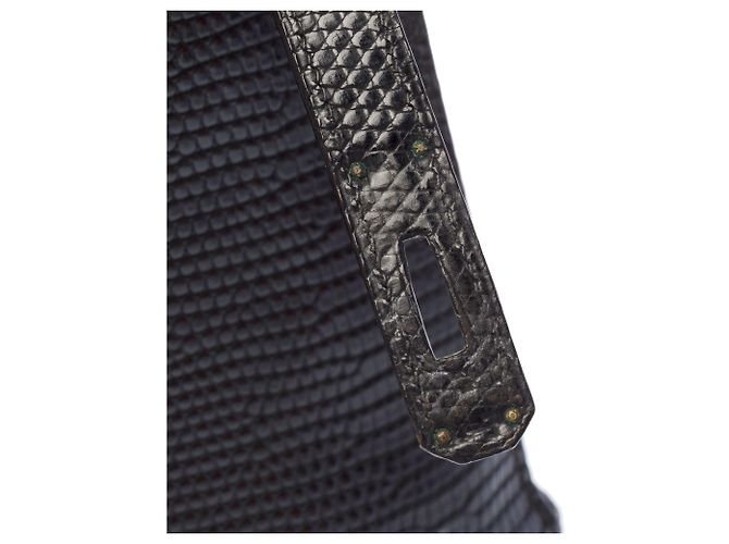 Hermès Borsa HERMES Kelly 32 in Pelle Esotica Nera - 103466 Nero - vista 8