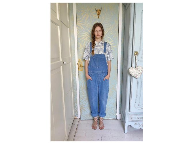Salopette vaquera Isabel Marant mod Eliama Azul - vista 2