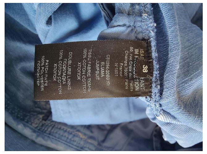 Salopette vaquera Isabel Marant mod Eliama Azul - vista 9