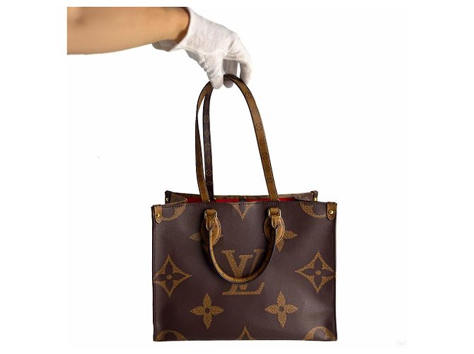 Louis Vuitton Borsa a tracolla Onthego MM Canvas Monogram Giant
Monogram Reverse Marrone - vista 6