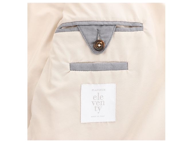 Autre Marque Chaleco de lana con capucha Eleventy, Beige, Talla 50 IT - vista 11