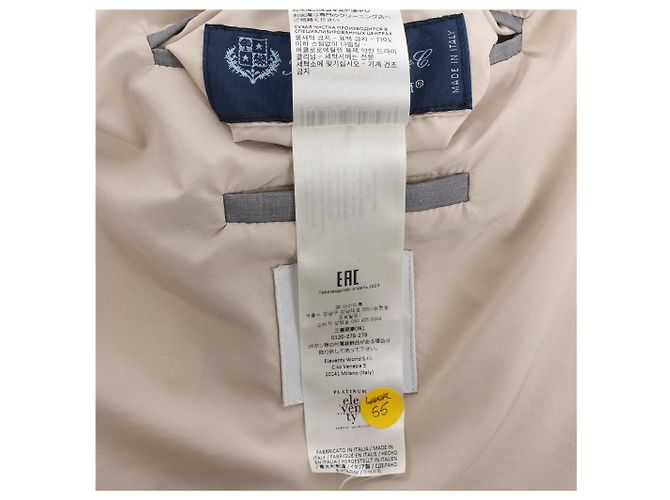 Autre Marque Chaleco de lana con capucha Eleventy, Beige, Talla 50 IT - vista 13