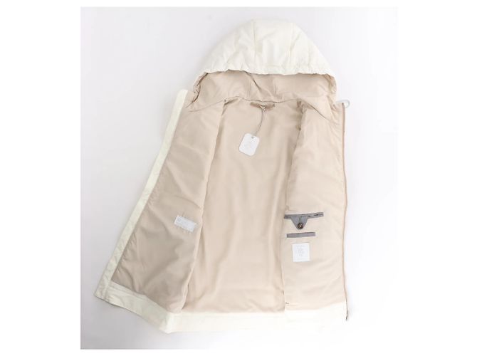 Autre Marque Chaleco de lana con capucha Eleventy, Beige, Talla 50 IT - vista 3