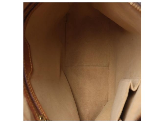 Borsa a tracolla Louis Vuitton Looping GM in tela Monogram marrone M51145 Beige - vista 6