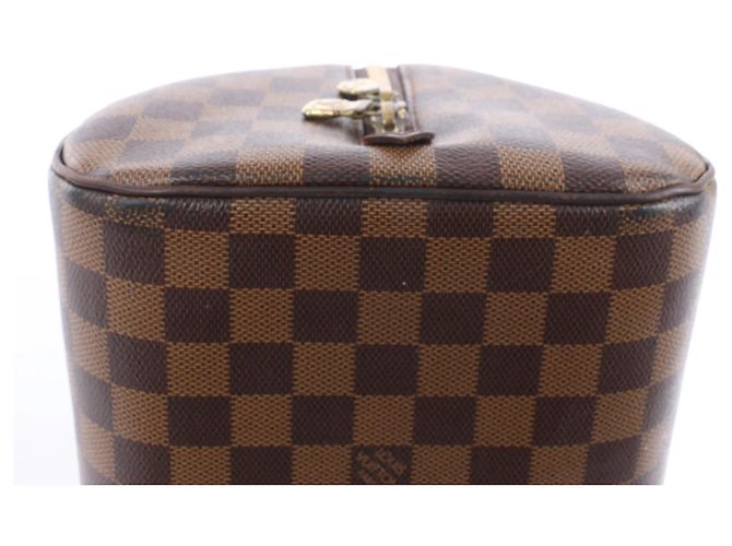 Borsa Louis Vuitton Ribera MM Damier Ebene Marrone N41434 Rosso - vista 10