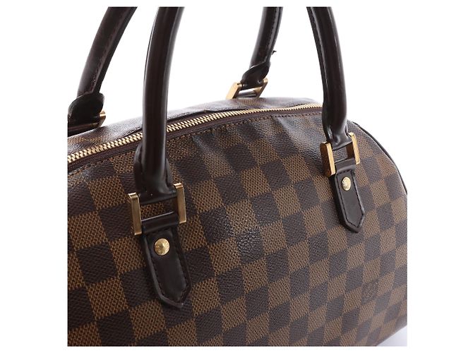 Borsa Louis Vuitton Ribera MM Damier Ebene Marrone N41434 Rosso - vista 11