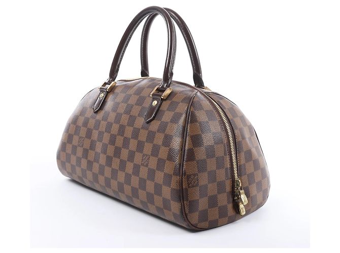 Borsa Louis Vuitton Ribera MM Damier Ebene Marrone N41434 Rosso - vista 2