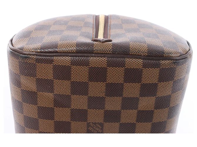 Borsa Louis Vuitton Ribera MM Damier Ebene Marrone N41434 Rosso - vista 9