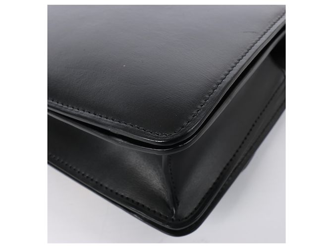 Céline Borsa a tracolla CELINE Classic Box piccola in pelle nera Nero - vista 11