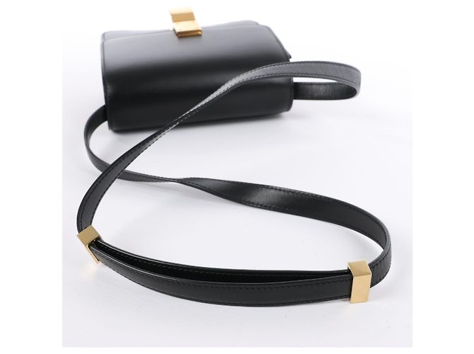 Céline Borsa a tracolla CELINE Classic Box piccola in pelle nera Nero - vista 13
