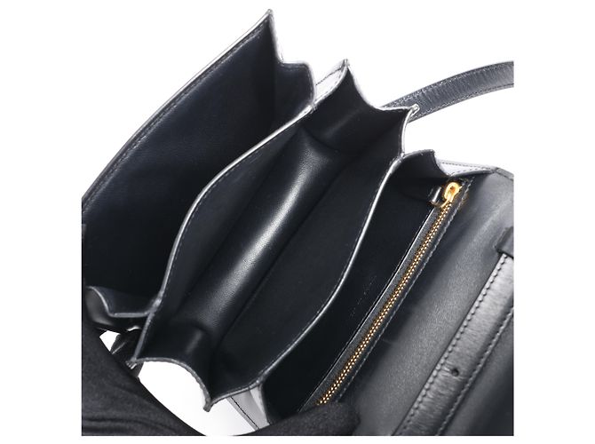 Céline Borsa a tracolla CELINE Classic Box piccola in pelle nera Nero - vista 15