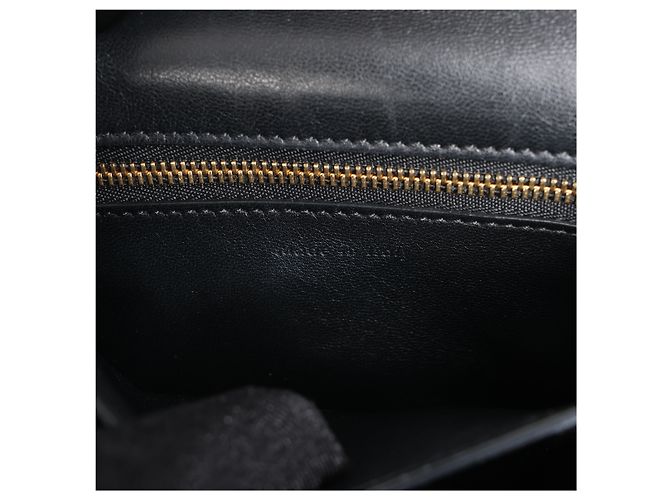 Céline Borsa a tracolla CELINE Classic Box piccola in pelle nera Nero - vista 16