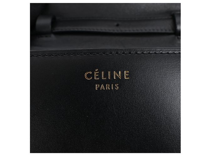 Céline Borsa a tracolla CELINE Classic Box piccola in pelle nera Nero - vista 18