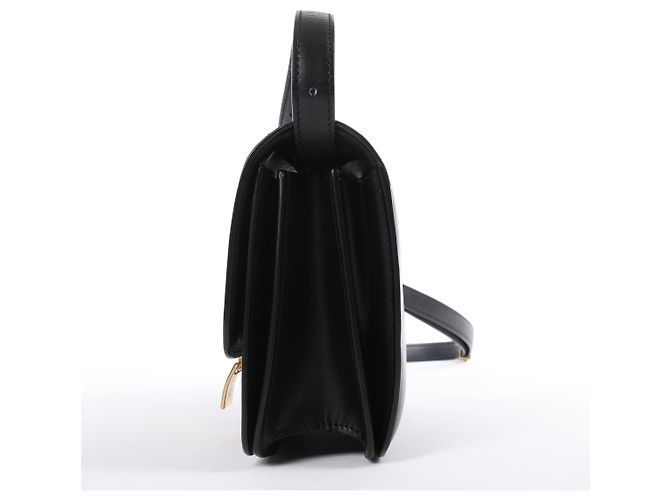 Céline Borsa a tracolla CELINE Classic Box piccola in pelle nera Nero - vista 3