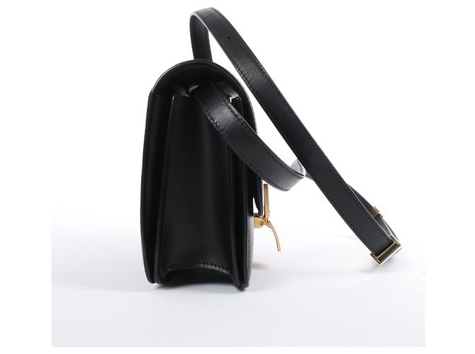 Céline Borsa a tracolla CELINE Classic Box piccola in pelle nera Nero - vista 5