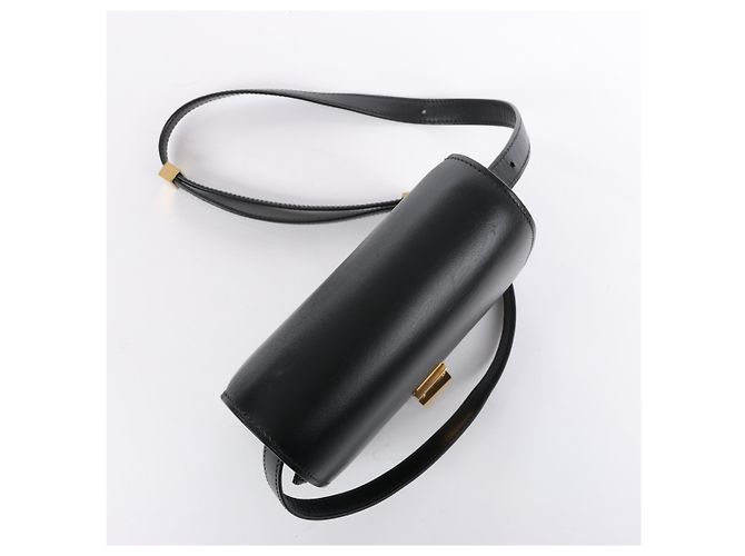 Céline Borsa a tracolla CELINE Classic Box piccola in pelle nera Nero - vista 6