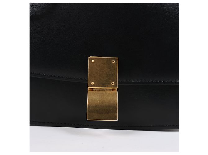 Céline Borsa a tracolla CELINE Classic Box piccola in pelle nera Nero - vista 7