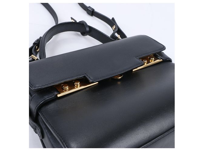Borsa a tracolla 2Way in pelle Delvaux Tempête PM Nero - vista 14