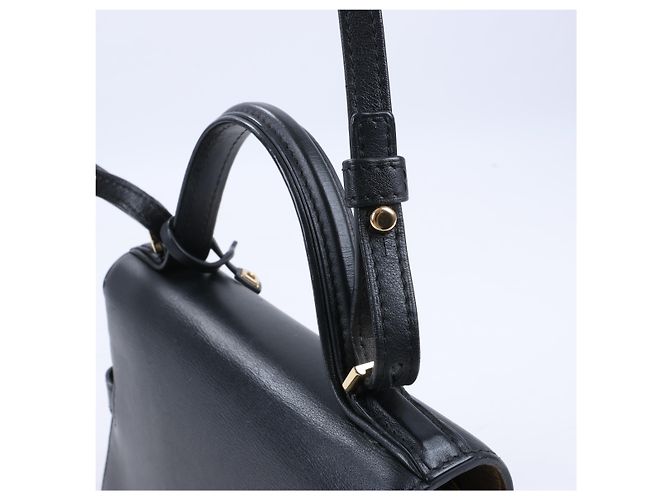 Borsa a tracolla 2Way in pelle Delvaux Tempête PM Nero - vista 15