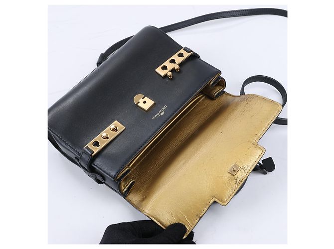 Borsa a tracolla 2Way in pelle Delvaux Tempête PM Nero - vista 18