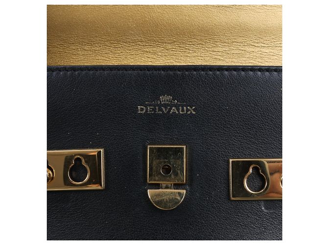 Borsa a tracolla 2Way in pelle Delvaux Tempête PM Nero - vista 19