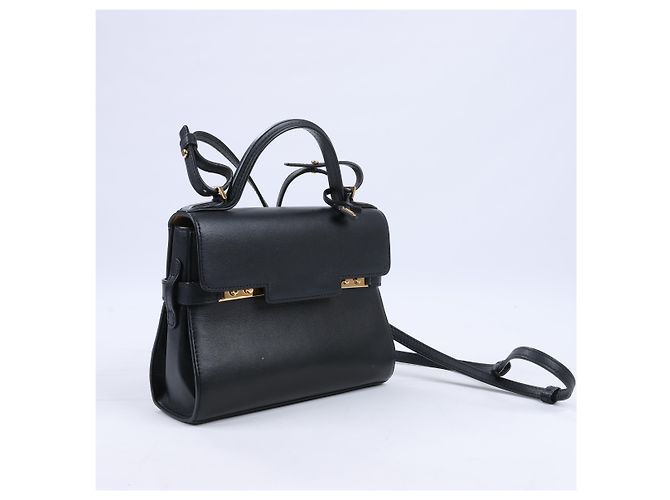 Borsa a tracolla 2Way in pelle Delvaux Tempête PM Nero - vista 2