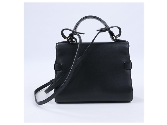 Borsa a tracolla 2Way in pelle Delvaux Tempête PM Nero - vista 4