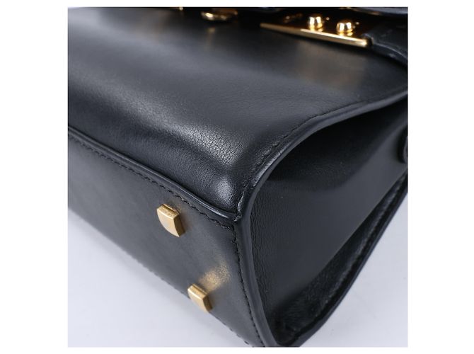 Borsa a tracolla 2Way in pelle Delvaux Tempête PM Nero - vista 9