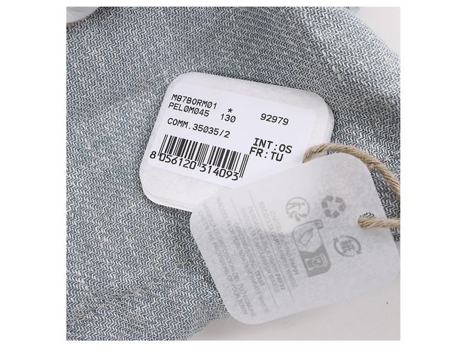Autre Marque Borsa a mano in pelle con manico Eleventy Blu Beige - vista 11