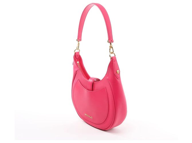 Bulgari Borsa a tracolla in pelle BVLGARI Serpenti rosa - vista 3