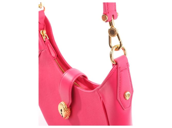 Bulgari Borsa a tracolla in pelle BVLGARI Serpenti rosa - vista 7