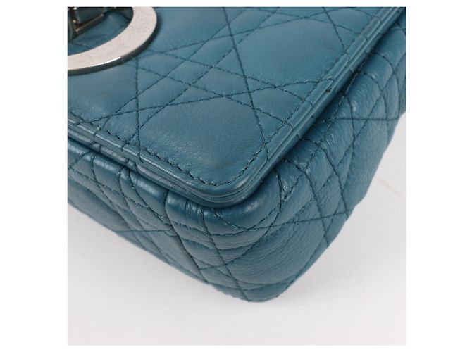Borsa a tracolla Caro in pelle Dior Blu - vista 12