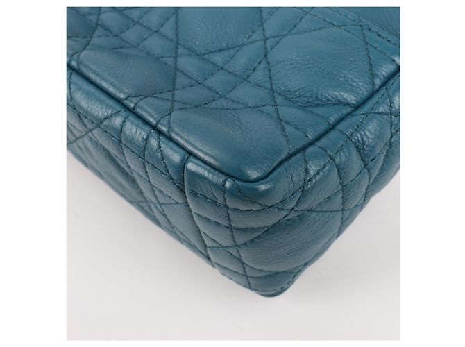 Borsa a tracolla Caro in pelle Dior Blu - vista 14