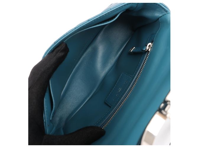 Borsa a tracolla Caro in pelle Dior Blu - vista 20