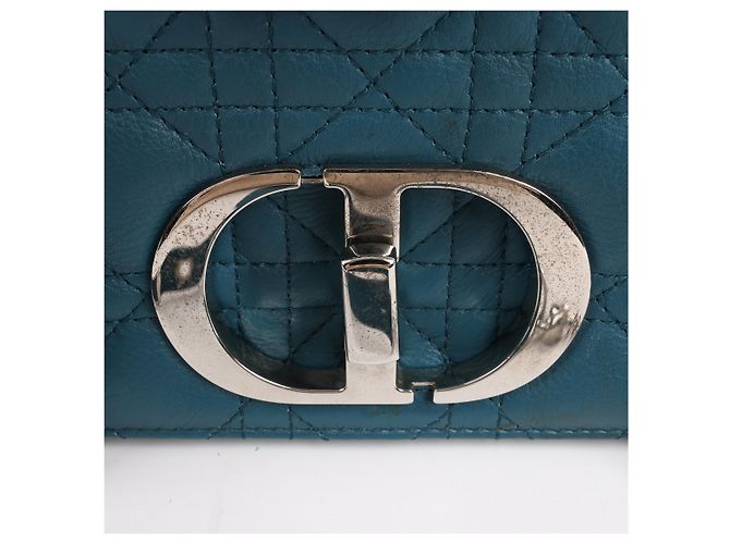Borsa a tracolla Caro in pelle Dior Blu - vista 7