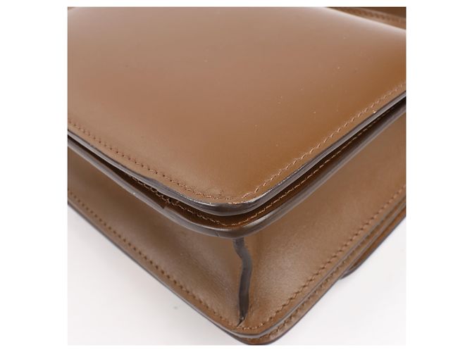 Céline Piccola borsa a tracolla Celine Classic Box in pelle marrone - vista 12