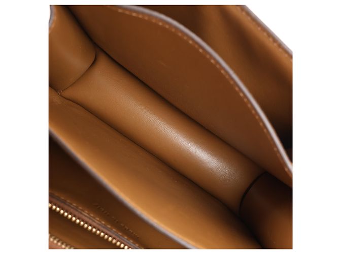 Céline Piccola borsa a tracolla Celine Classic Box in pelle marrone - vista 17
