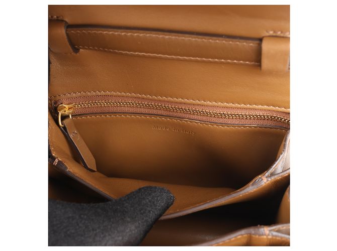 Céline Piccola borsa a tracolla Celine Classic Box in pelle marrone - vista 19