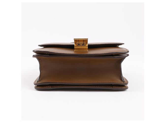 Céline Piccola borsa a tracolla Celine Classic Box in pelle marrone - vista 9